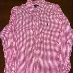 Polo Ralph Lauren Button Down (Pink & White)